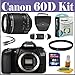 Canon EOS 60D 18 MP CMOS Digital SLR Camera with EF-S 18-55mm f/3.5-5.6 IS II Zoom Lens + Beginners Basic Kit