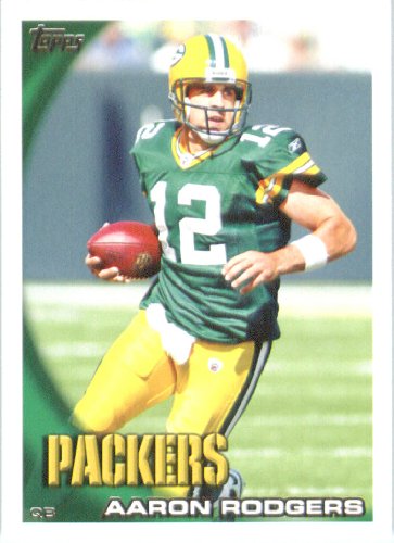 2010 Topps NFL Football Card # 150 Aaron Rodgers - Green Bay Packers - NFL Trading Card in a Protective ScrewDown Case!