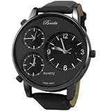 Breda Men's 1627-black Mitchell Multi Time Zone Watch