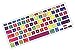 DHZ Nine Color Chocolates Keyboard Cover Silicone Skin for MacBook Air 13 and MacBook Pro 13