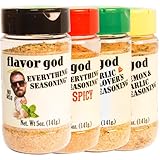 Flavor God Seasonings (4 Seasoning Combo Set, 1 Bottle)