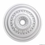 ENGLISH STUDY MEDALLION 32 INCH IN WHITE FINISH