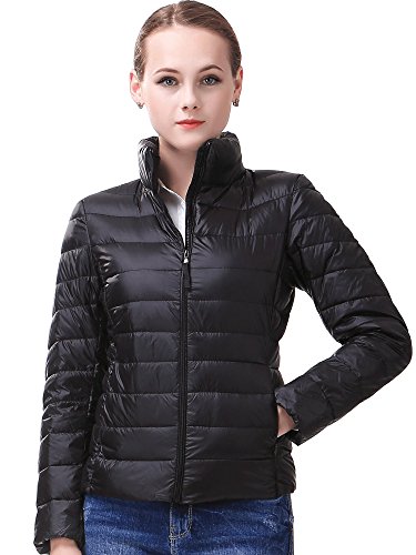 Miya Women's Packable Ultra light Weight Short Down Jacket Womens Winter Coats