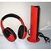 AGPtek Red Color Wireless FM Stereo RS 864 863.5 864.5MHz Analog RF cordless Stereo Headphones For TV VCD CD PC MP3 MP4 DVD IPod w/Transmitter image 1