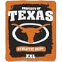 NCAA Texas Longhorns 50-Inch-by-60-Inch Micro Plush Raschel Throw "Property Of" Design