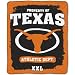 NCAA Texas Longhorns 50-Inch-by-60-Inch Micro Plush Raschel Throw "Property Of" Design