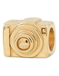 Sterling Silver Gold-plated Reflections Camera Bead