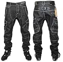 D7 New Mens Le Breve Anderson Glass Wash Designer Comfort Fit Jeans All Sizes Uk