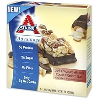 Atkins Advantage Dark Chocolate Almond Coconut Crunch Bar