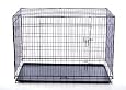 Pawhut 48" Two Door Dog Pet Bed House Folding Metal Crate Cage Kennel