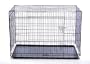 30" Two Door Dog Pet Bed House Folding Metal Crate Cage Kennel