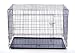 Pawhut 48" Two Door Dog Pet Bed House Folding Metal Crate Cage Kennel,-1