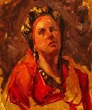 Custom Order #02-VYN, Oil on Canvas, Custom Painting of The Person You Love, For 1 Person of Customer's Choice, Style: Expressionism, with Signature Text "I'LL ALWAYS LOVE YOU", Canvas Size 12 x 15 inch