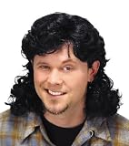 Black Mullet Wig