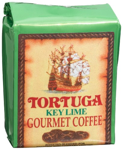 Tortuga Key Lime Gourmet Ground Coffee, 8-Ounce Bags (Pack of 4)