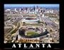Turner Field - Atlanta, Georgia Art Poster Print by Mike Smith, 28x22