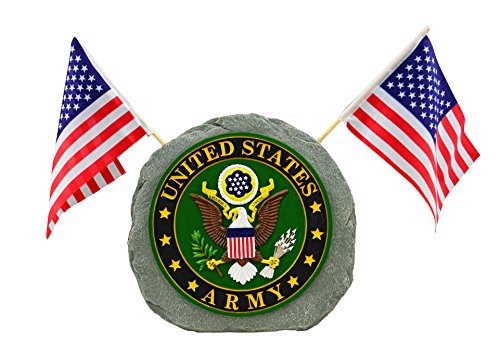 Red Carpet Studios Patriotic Garden Stone, Army