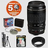 Canon EF 100-300mm f/4.5-5.6 USM AF Telephoto Lens & 6 Year Warranty & Filters & Accessory Kit