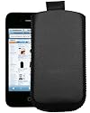PU Ledertasche iPhone 4 | Hülle iPhone 4 | Tasche iPhone4 Etui | Pouch i Phone 4g Case mit Ausziehhilfe