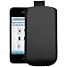 PU Ledertasche iPhone 4 | Hülle iPhone 4 | Tasche iPhone4 Etui | Pouch i Phone 4g Case mit Ausziehhilfe
