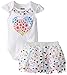 Baby Glam Baby Girls' Newborn 2 Piece Heart Skirt Set