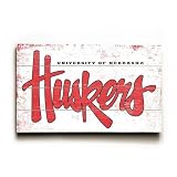 University of Nebraska, Huskers Wood Sign (23 x 14)