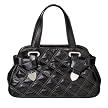Angie and Lola Woven Satchel - Black