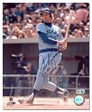 Dave Kingman Chicago Cubs - Swinging - Autographed 8x10 Photograph with 442 Homeruns Inscription