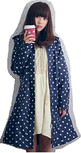 【ARINCO】 かわいい ドット柄 の レインコート レディース オシャレ カッパ レインウェア 雨具 キュート オシャレ
