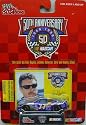 1998 - Racing Champions - NASCAR 50th Anniversary - Robert Pressley - No. 77 Jasper Ford Taurus - 1:64 Scale Die Cast Replica Car, Collectible Card and Display Stand