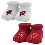 Wisconsin Badgers Cardinal & White 2-Pack Bootie Set
