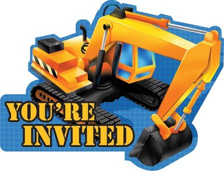 Under Construction Invitations (8 count)