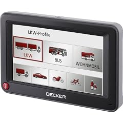 Becker Active 43 Transit Truck-Navigationssystem (10,9 cm Display, Gesamteuropa 43 Karten, TMC, Bluetooth, 3D, Becker EasyClick Aktivhalter) schwarz/grau