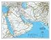 Map of Afghanistan, Pakistan and the Middle East Maps Art Poster Print, 31x24