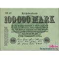Banknoten f�r Sammler: Deutsches Reich 1923 100000 Mark Rosenberg 90a gebrauch