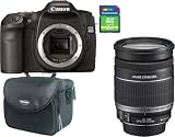 Canon EOS 40D 10.1MP Digital SLR Camera W/ Canon EF-S 18-200mm f/3.5-5.6 IS Standard Zoom Lens W/ Samsonite Digital Camera Gadget Bag (Black) W/ Transcend TS4GSDHC6 4GB SDHC card (SD 2.0 SPD Class 6) W/ Clean  Scratch Free Kit