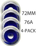 HYPER Inline Skate Wheels 72mm 76a UNITY SHIFT ROLLER HOCKEY x4 Blue
