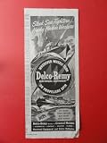 Delco Remy electrical equipment  1944 print ad  sea boats   Orinigal Magazine Print Art