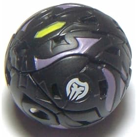 Bakugan New Vestroia Bakuneon LOOSE Single Figure Darkon (Black) Ingram 730G