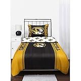 Missouri Tigers MU NCAA Queen Comforter & Sheet Set (5 Piece Bedding)
