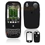 Black Rubber Feel Snap-On Cover Hard Case Cell Phone Protector for Palm PRE