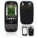 Black Rubber Feel Snap-On Cover Hard Case Cell Phone Protector for Palm PRE