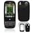 Black Rubber Feel Snap-On Cover Hard Case Cell Phone Protector for Palm PRE