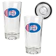 Los Angeles Clippers 2pc Pint Ale Glass Set with Basketball Bottom - Oval Logo NBA Basketball