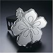 Hula Hawaiian Hibiscus Flower Billet Hitch Plug Receiver Cover