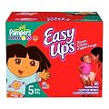 Pampers Easy Ups Trainers For Girls, Size 5 (30-40 Lbs), Large Pack, 66 Training Pants