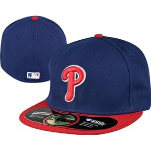 Philadelphia Phillies Royal Blue w Red Brim Alternate 2010 Authentic On-Field 59FIFTY Fitted Hat -...