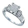 0.20CTW DIAMOND MICRO PAVE RING Size 7