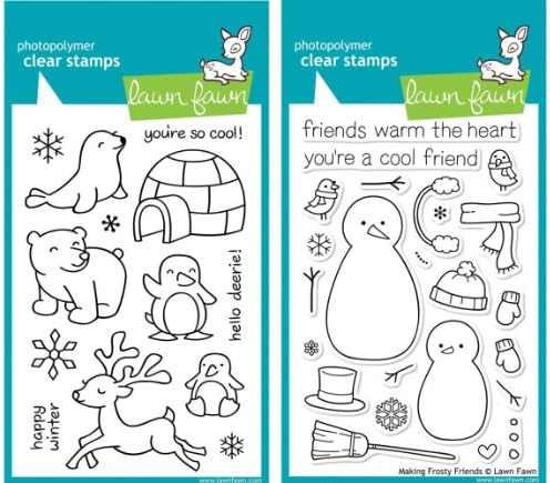 Lawn Fawn Stamp Set - Crttiers in the Snow & Making Frosty Friends (LF312-362)