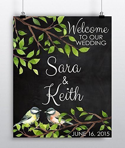 Custom Chalkboard Wedding Sign - Welcome Wedding Sign - Wedding Reception Decor - Personalized Wall Art